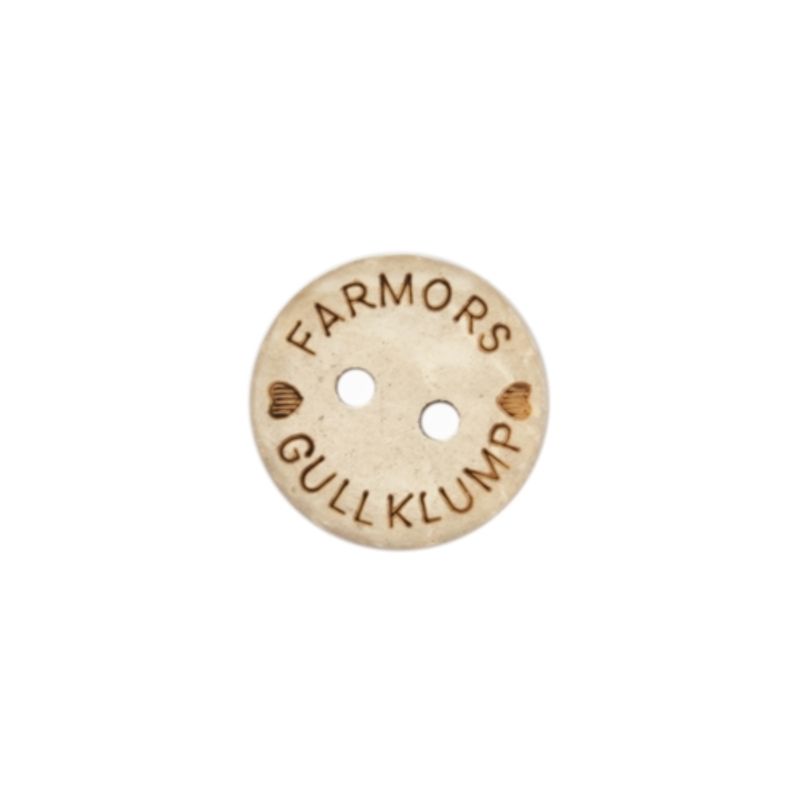 Treknapp 15mm, Farmors gullklump